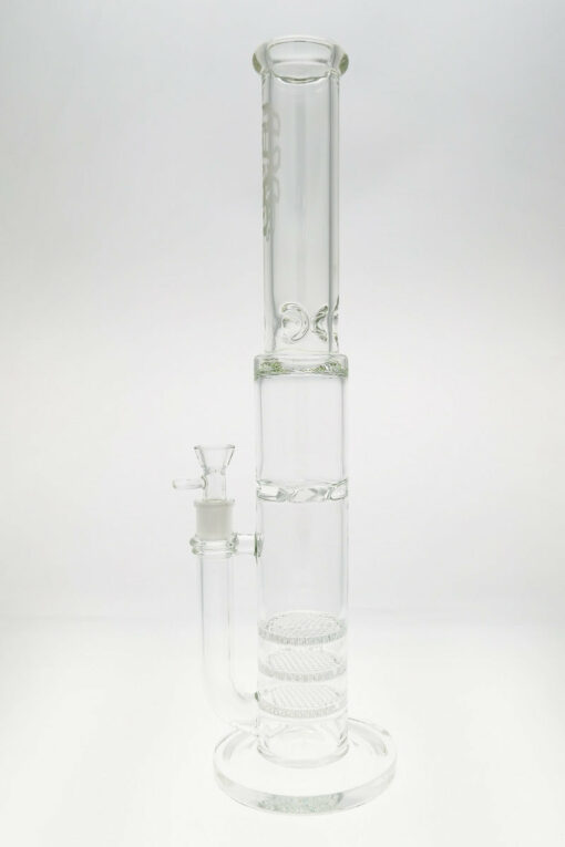 Shop Thick Ass Glass 20" Triple Honeycomb Quartz Bong w/ Spinning Guard in australian