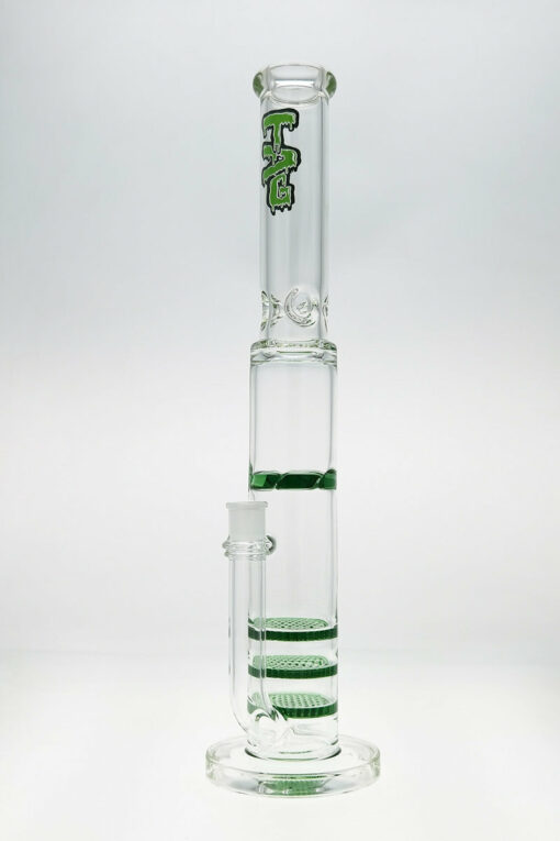 Shop Thick Ass Glass 20" Triple Honeycomb Quartz Bong w/ Spinning Guard in australian