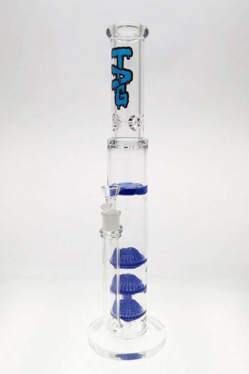 Shop Thick Ass Glass 20" Triple Disc & Spinning Guard Bong 50x7MM 18MM Female in australian