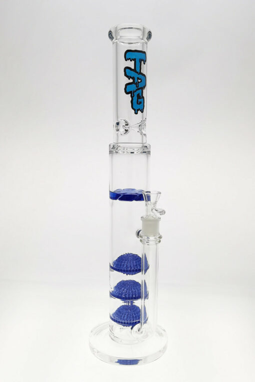 Shop Thick Ass Glass 20" Triple Disc & Spinning Guard Bong 50x7MM 18MM Female in australian