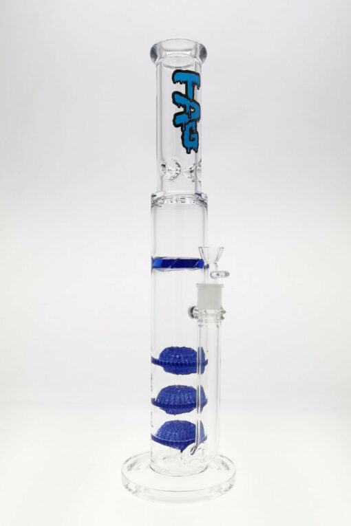 Shop Thick Ass Glass 20" Triple Disc & Spinning Guard Bong 50x7MM 18MM Female in australian