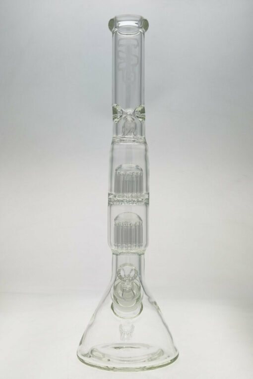 Shop Thick Ass Glass 21" Beaker Bong with Double 16-Arm Tree Percolator - 7mm Thick in australian