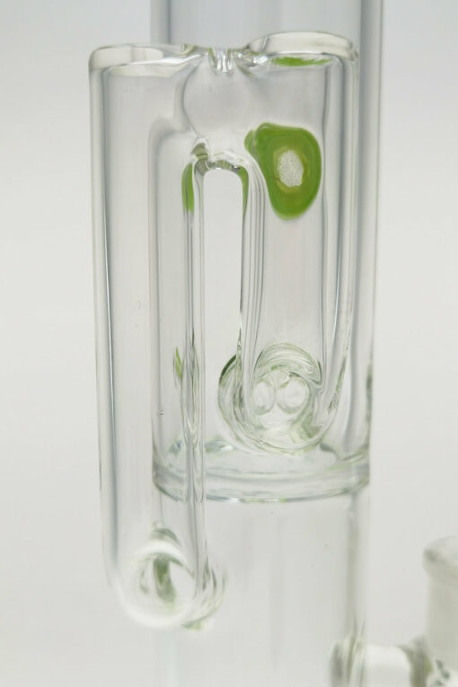 Shop Thick Ass Glass 21" Triple to Double Inline Super Slit Bong 44x4MM 18MM Female in australian