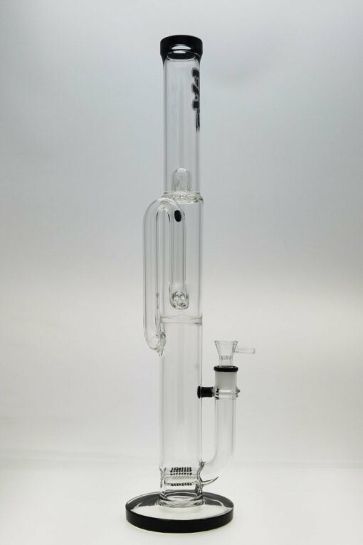 Shop Thick Ass Glass 21" Triple to Double Inline Super Slit Bong 44x4MM 18MM Female in australian