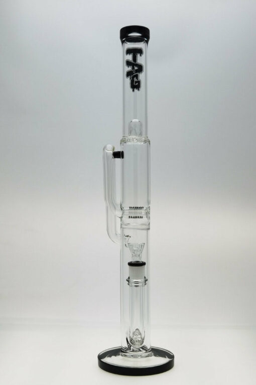 Shop Thick Ass Glass 21" Triple to Double Inline Super Slit Bong 44x4MM 18MM Female in australian