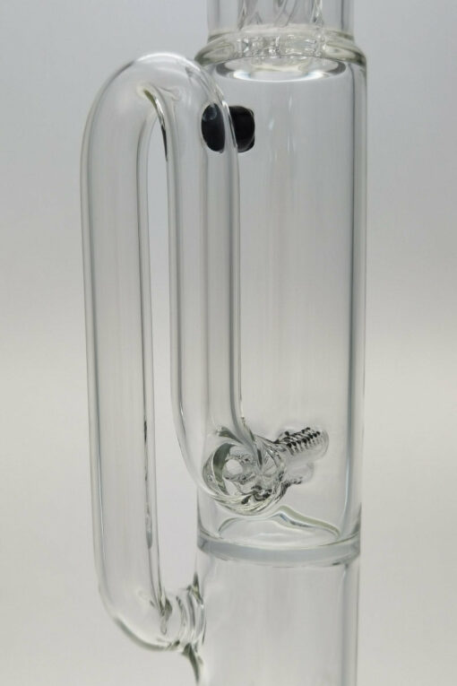 Shop Thick Ass Glass 21" Triple to Double Inline Super Slit Bong 44x4MM 18MM Female in australian