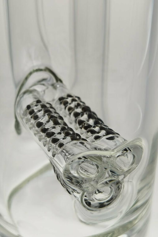 Shop Thick Ass Glass 21" Triple to Double Inline Super Slit Bong 44x4MM 18MM Female in australian