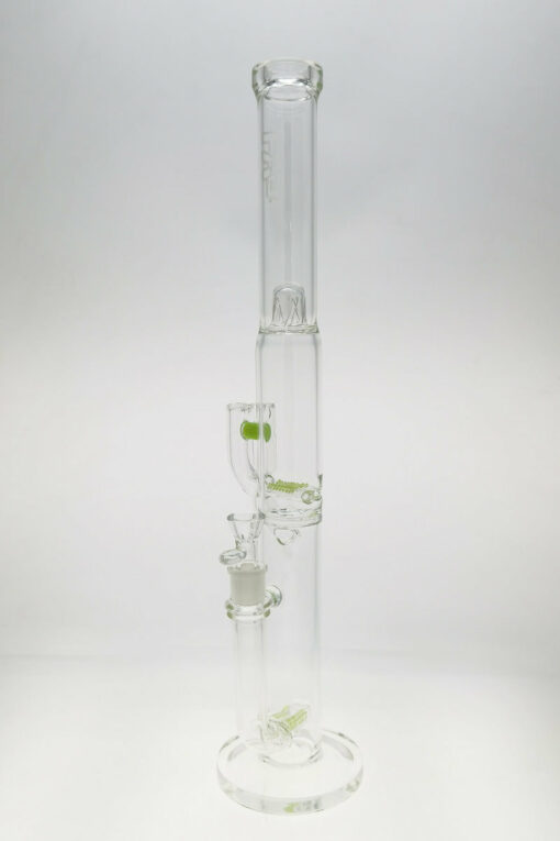 Shop Thick Ass Glass 21" Triple to Double Inline Super Slit Bong 44x4MM 18MM Female in australian