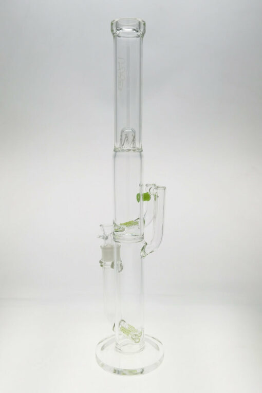 Shop Thick Ass Glass 21" Triple to Double Inline Super Slit Bong 44x4MM 18MM Female in australian