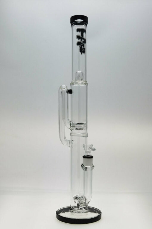 Shop Thick Ass Glass 21" Triple to Double Inline Super Slit Bong 44x4MM 18MM Female in australian