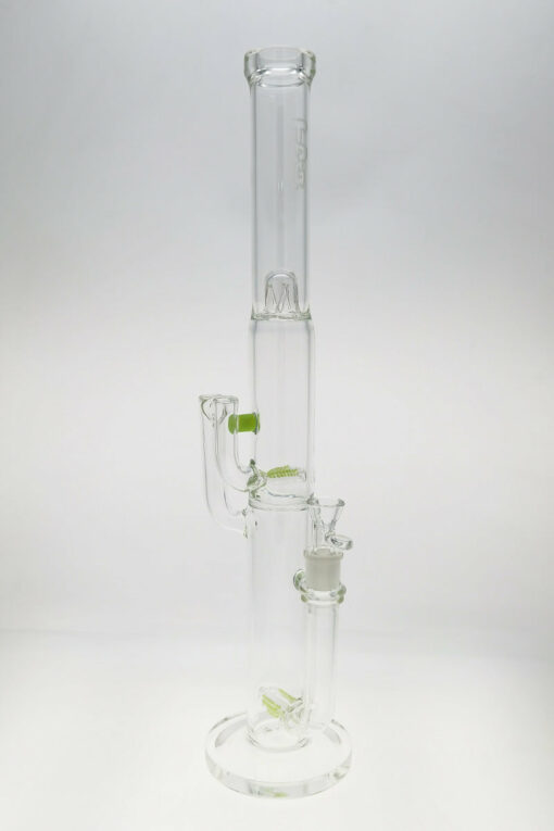 Shop Thick Ass Glass 21" Triple to Double Inline Super Slit Bong 44x4MM 18MM Female in australian