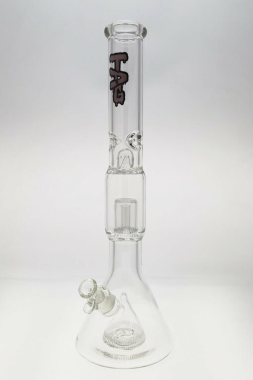 Shop Thick Ass Glass 21" Beaker with Slit Pyramid & Showerhead Percolator - 50x7MM in australian