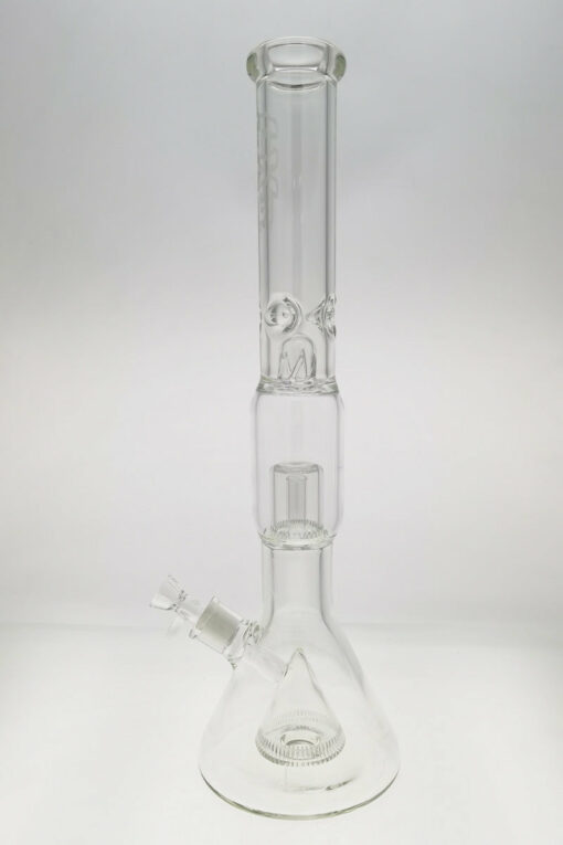 Shop Thick Ass Glass 21" Beaker with Slit Pyramid & Showerhead Percolator - 50x7MM in australian