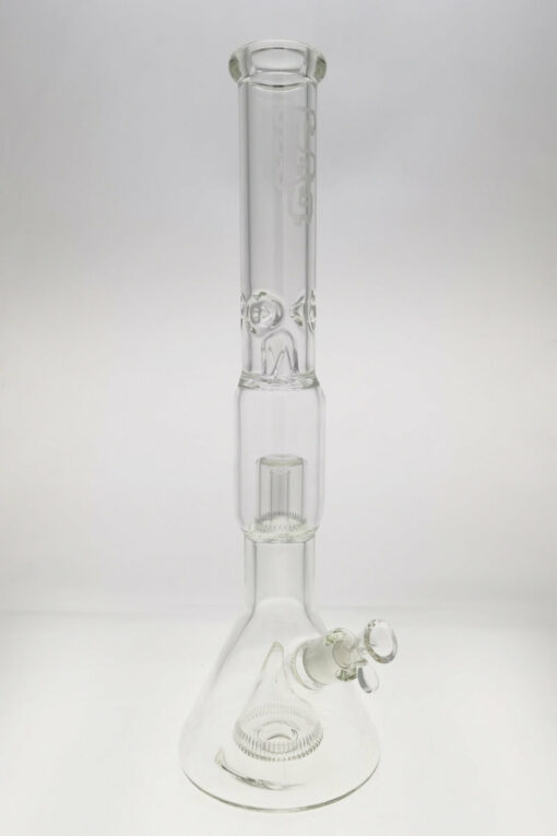 Shop Thick Ass Glass 21" Beaker with Slit Pyramid & Showerhead Percolator - 50x7MM in australian