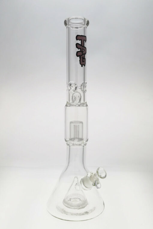 Shop Thick Ass Glass 21" Beaker with Slit Pyramid & Showerhead Percolator - 50x7MM in australian