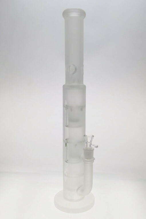 Shop Thick Ass Glass 21" Rasta Triple Showerhead Bong w/ Dome Guard 18MM in australian