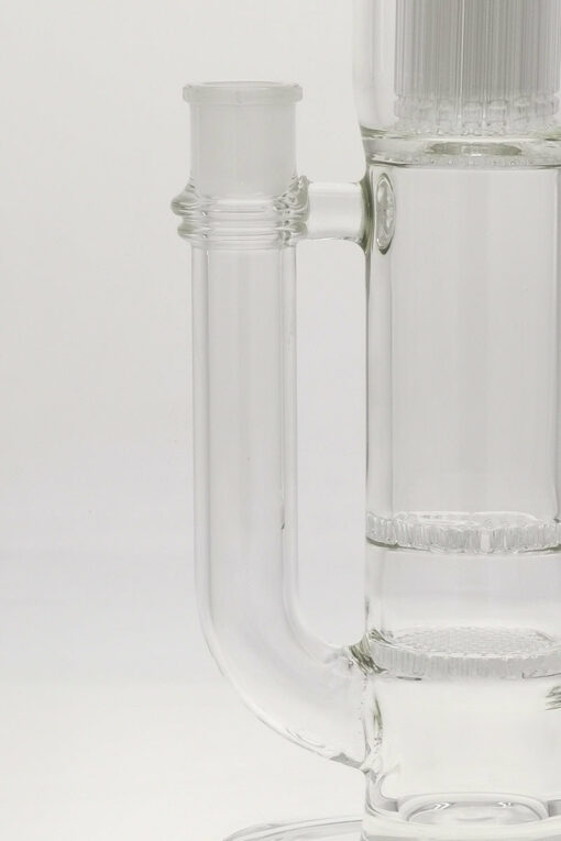 Shop Thick Ass Glass 22" Dual Honeycomb & 34-Arm Tree Percolator Bong 50x7MM in australian