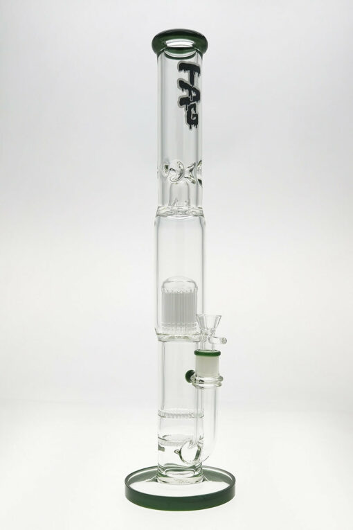 Shop Thick Ass Glass 22" Dual Honeycomb & 34-Arm Tree Percolator Bong 50x7MM in australian