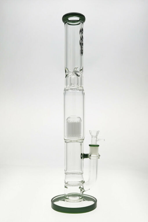 Shop Thick Ass Glass 22" Dual Honeycomb & 34-Arm Tree Percolator Bong 50x7MM in australian