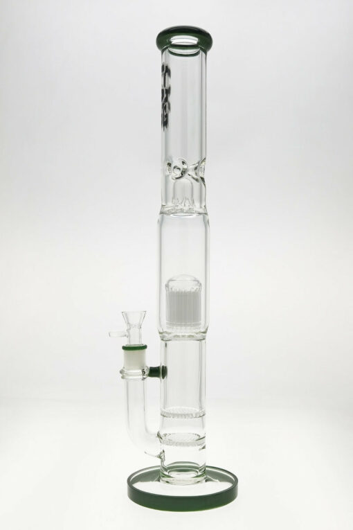 Shop Thick Ass Glass 22" Dual Honeycomb & 34-Arm Tree Percolator Bong 50x7MM in australian