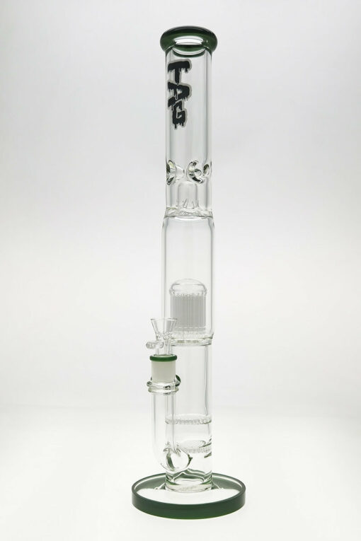 Shop Thick Ass Glass 22" Dual Honeycomb & 34-Arm Tree Percolator Bong 50x7MM in australian