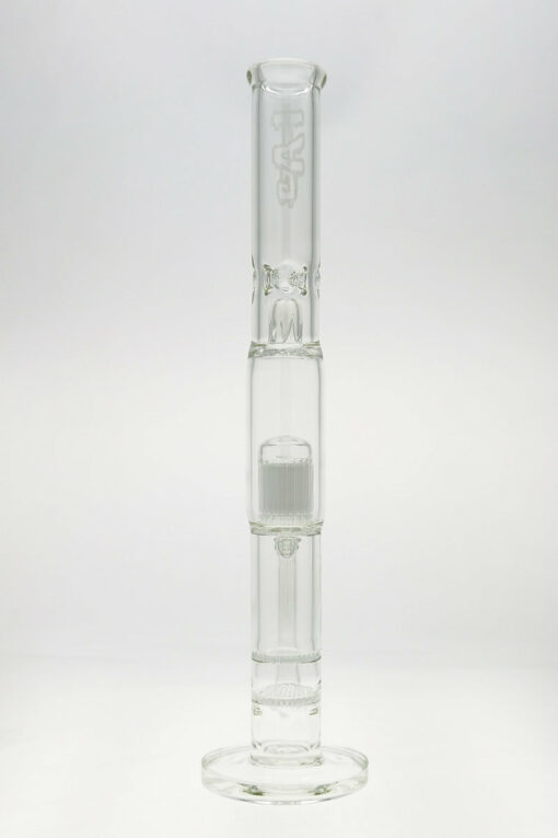 Shop Thick Ass Glass 22" Dual Honeycomb & 34-Arm Tree Percolator Bong 50x7MM in australian