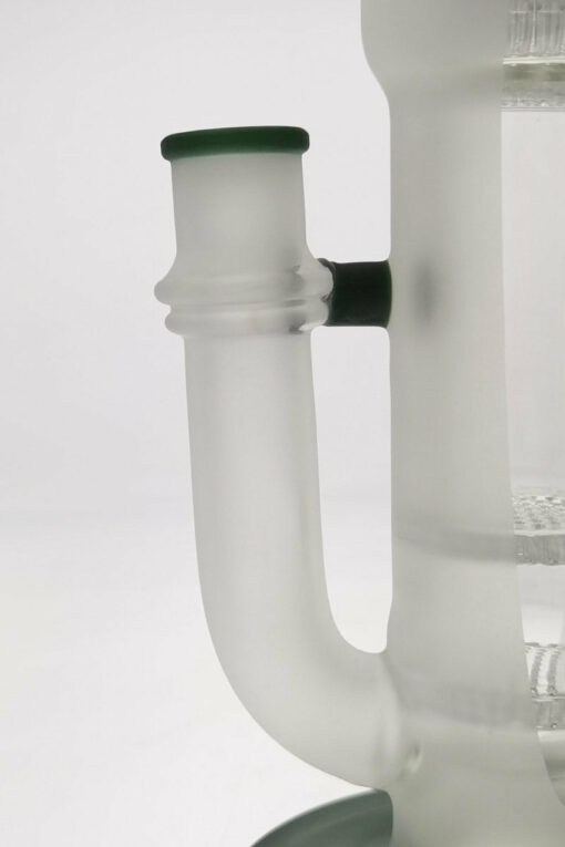 Shop Thick Ass Glass 22" Dual Honeycomb & 34-Arm Tree Percolator Bong 50x7MM in australian