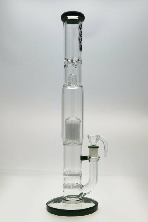 Shop Thick Ass Glass 22" Dual Honeycomb & 34-Arm Tree Percolator Bong 50x7MM in australian