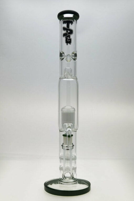 Shop Thick Ass Glass 22" Dual Honeycomb & 34-Arm Tree Percolator Bong 50x7MM in australian