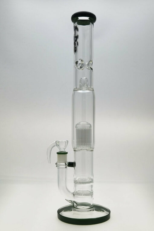 Shop Thick Ass Glass 22" Dual Honeycomb & 34-Arm Tree Percolator Bong 50x7MM in australian