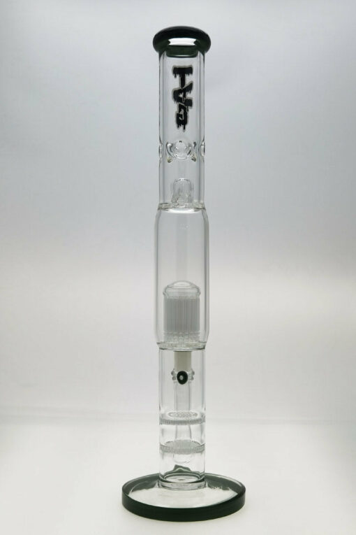 Shop Thick Ass Glass 22" Dual Honeycomb & 34-Arm Tree Percolator Bong 50x7MM in australian