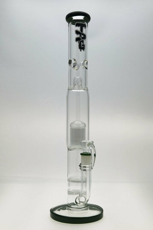 Shop Thick Ass Glass 22" Dual Honeycomb & 34-Arm Tree Percolator Bong 50x7MM in australian