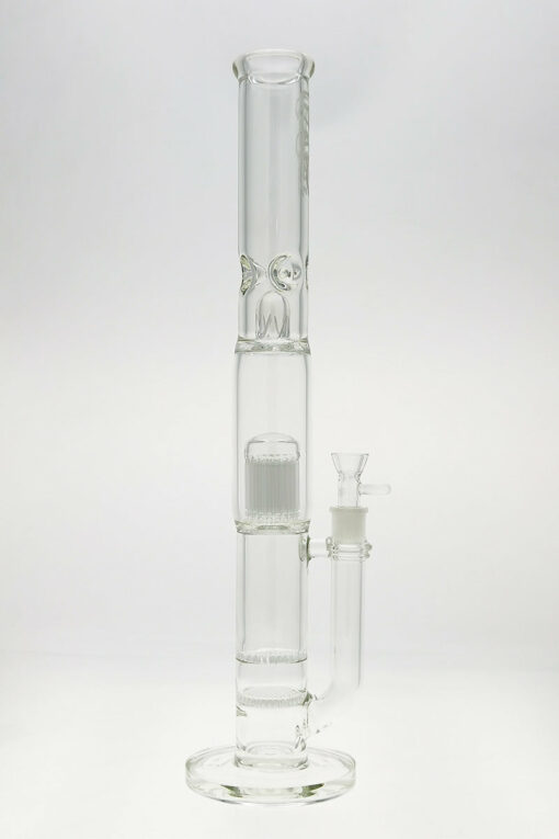 Shop Thick Ass Glass 22" Dual Honeycomb & 34-Arm Tree Percolator Bong 50x7MM in australian