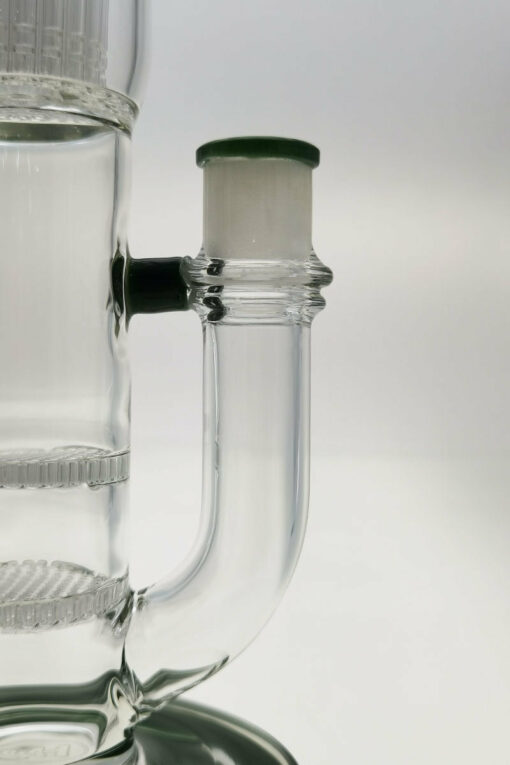 Shop Thick Ass Glass 22" Dual Honeycomb & 34-Arm Tree Percolator Bong 50x7MM in australian