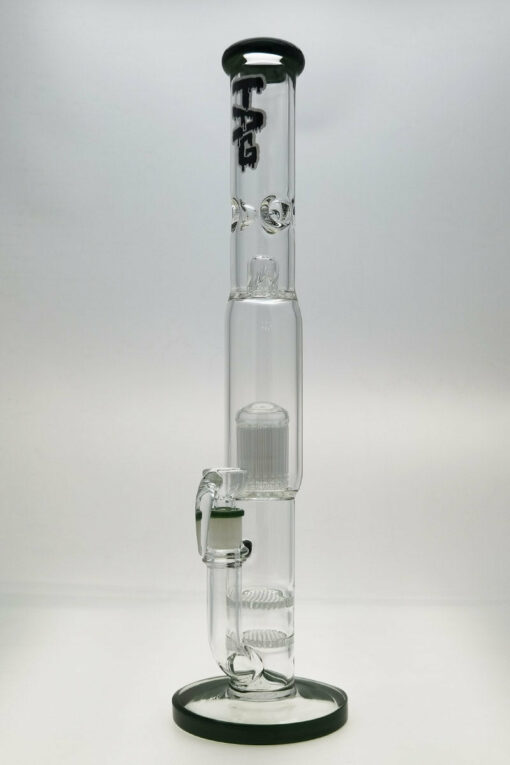 Shop Thick Ass Glass 22" Dual Honeycomb & 34-Arm Tree Percolator Bong 50x7MM in australian