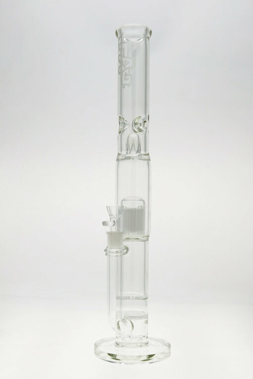 Shop Thick Ass Glass 22" Dual Honeycomb & 34-Arm Tree Percolator Bong 50x7MM in australian