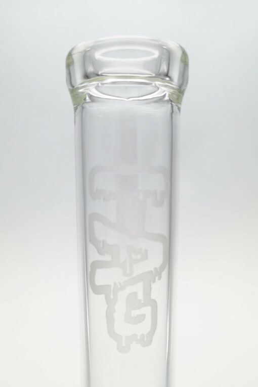 Shop Thick Ass Glass 22" Super Slit Inline & 12 Arm Tree Bong - 44x4MM with Sandblasted Logo in australian