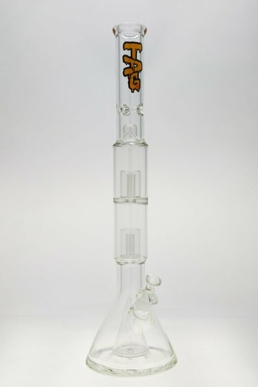 Shop Thick Ass Glass 24" Hybrid Beaker Straight Bong w/ Double Showerhead Percolator 18MM in australian