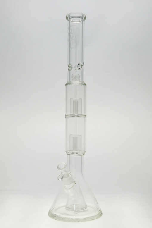 Shop Thick Ass Glass 24" Hybrid Beaker Straight Bong w/ Double Showerhead Percolator 18MM in australian