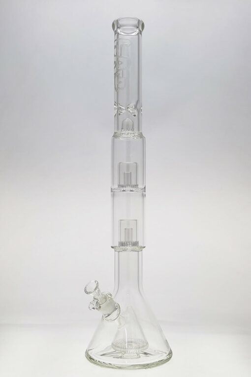 Shop Thick Ass Glass 24" Hybrid Beaker Straight Bong w/ Double Showerhead Percolator 18MM in australian