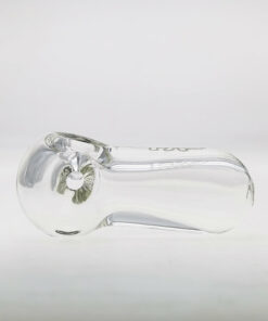 Shop Thick Ass Glass 4" Durable Borosilicate Spoon Pipe with Left Carb in australian