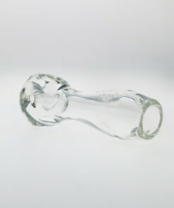 Shop Thick Ass Glass 4.5" Portable Clear Spoon Pipe w/ Large Carb & Mouthpiece in australian