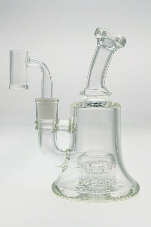 Shop Thick Ass Glass 6.5" Bent Neck Bong w/ 12-Arm Diffuser & Bellow Base - 14MM Female in australian