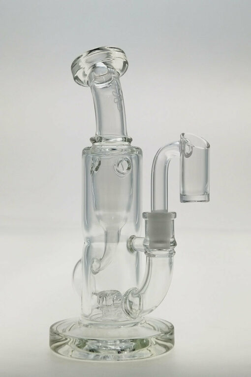 Shop Thick Ass Glass 7" Mini Klein Bong with Super Slit Puck - 10MM Female Joint in australian