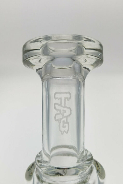 Shop Thick Ass Glass 7" Mini Klein Bong with Super Slit Puck - 10MM Female Joint in australian