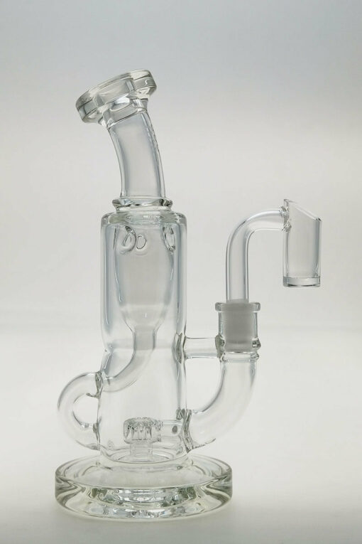 Shop Thick Ass Glass 7" Mini Klein Bong with Super Slit Puck - 10MM Female Joint in australian