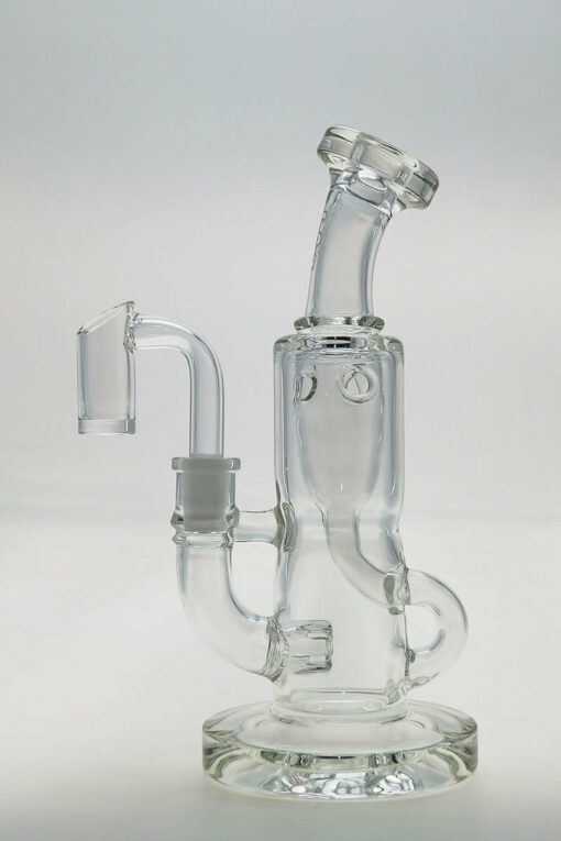 Shop Thick Ass Glass 7" Mini Klein Bong - Hammer Head Perc, 10mm Female, 4mm Thick in australian