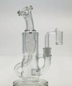 Shop Thick Ass Glass 7" Mini Klein Bong - Hammer Head Perc, 10mm Female, 4mm Thick in australian