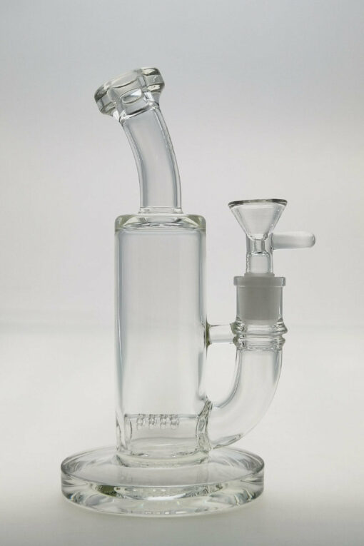 Shop Thick Ass Glass 8" Bent Neck Inline Diffuser Bong - 14MM Female Joint in australian