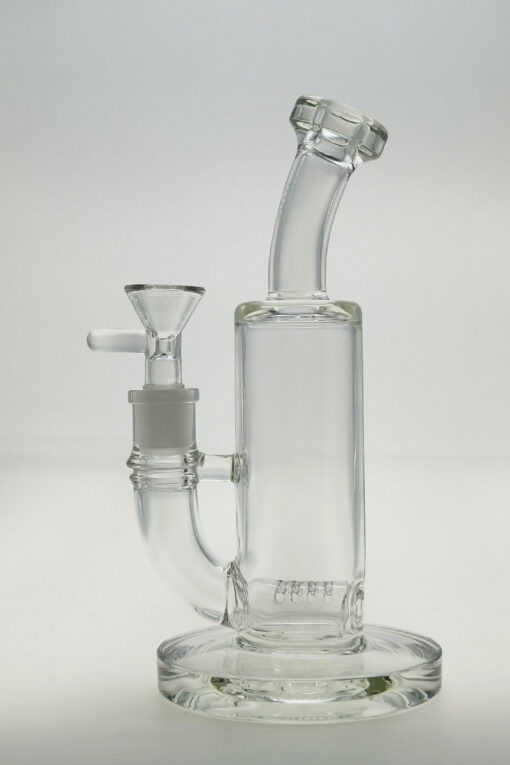 Shop Thick Ass Glass 8" Bent Neck Inline Diffuser Bong - 14MM Female Joint in australian